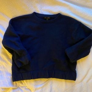 Jcrew Merino Wool Navy Cozy Pullover Sweater